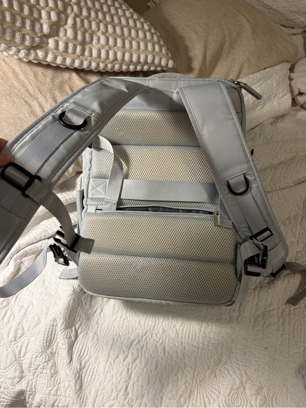 Light Blue Travel Backpack - Picture 12 of 15